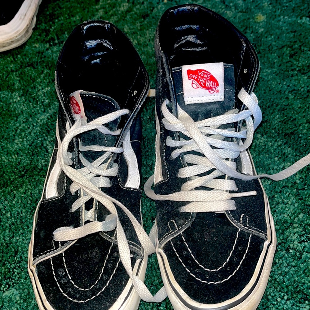 vans original off the wall, black & white, size 7